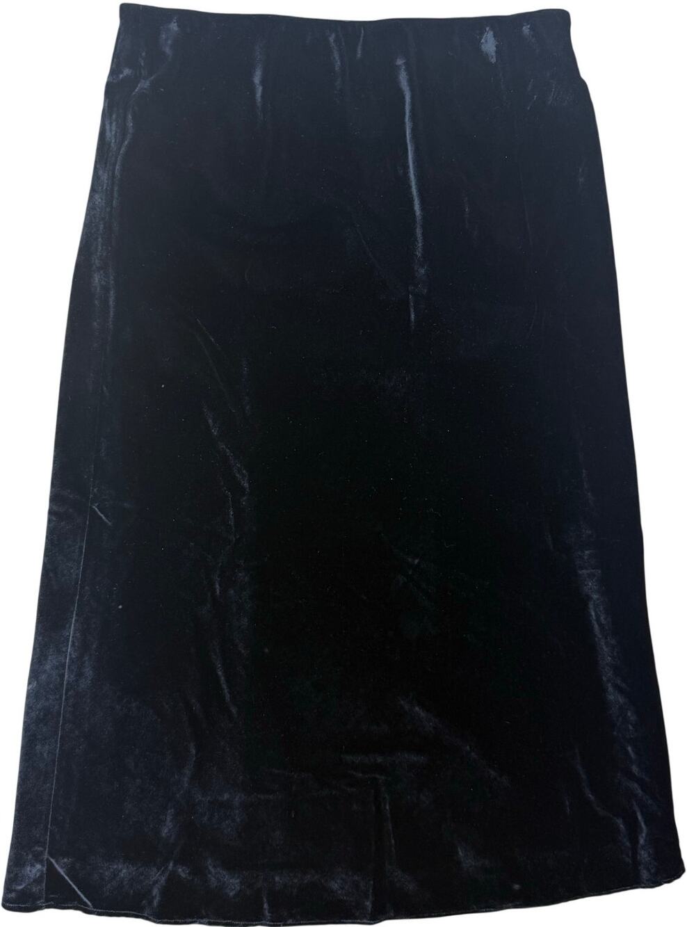 Ann Taylor Women’s Medium Black Velvet Skirt Knee Length Classic
